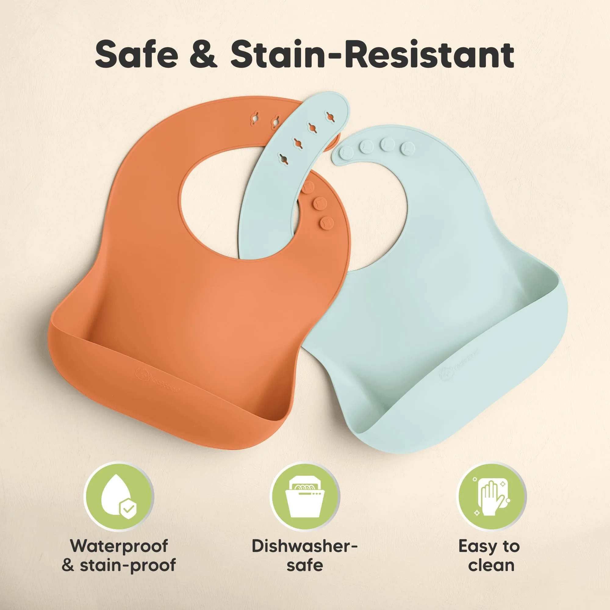 2-Pack Prep Silicone Bibs (Amaze)