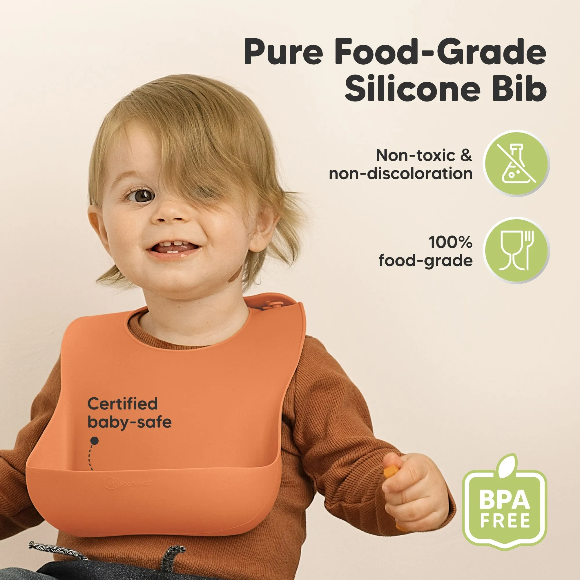 2-Pack Prep Silicone Bibs (Amaze)