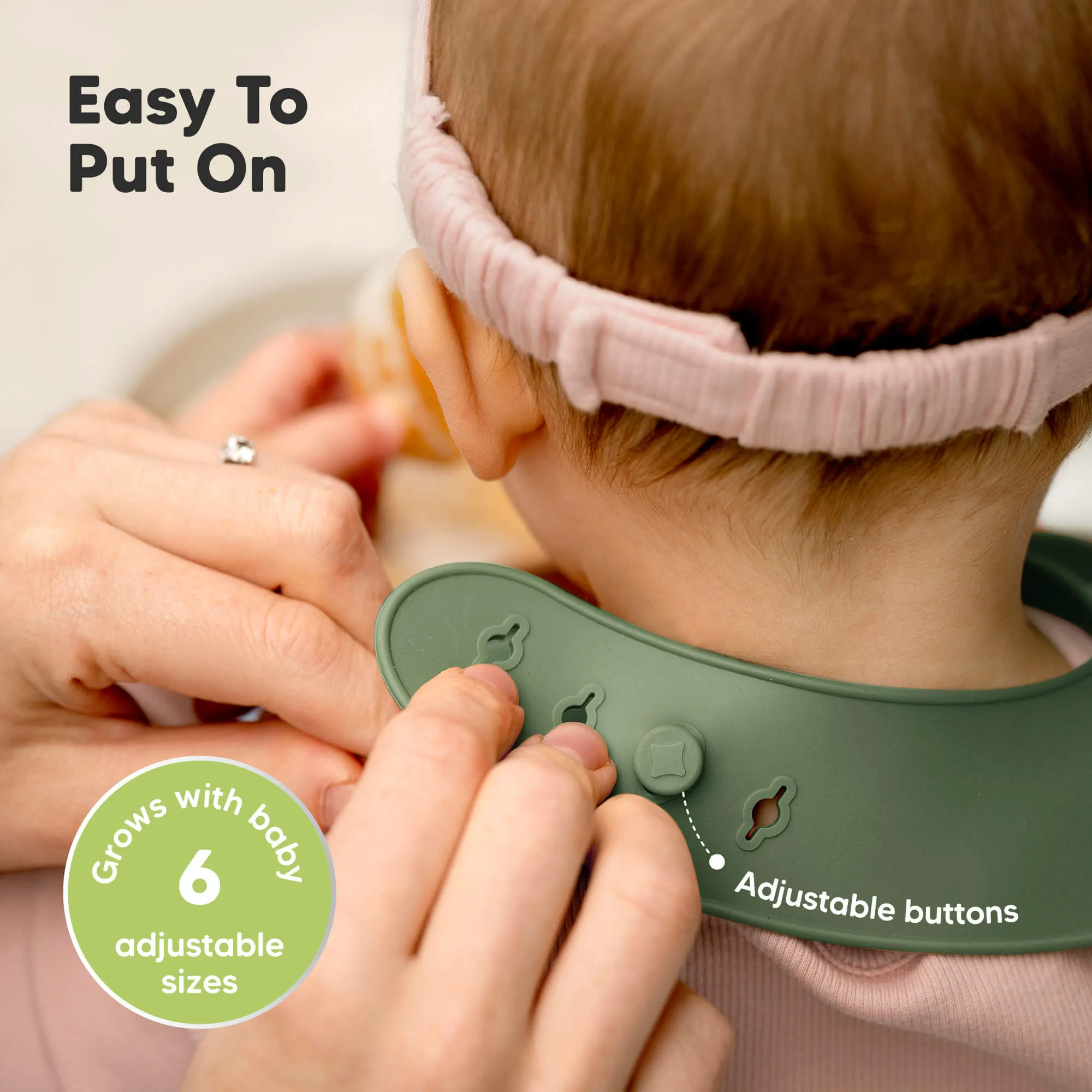 2-Pack Prep Silicone Bibs (Forest)