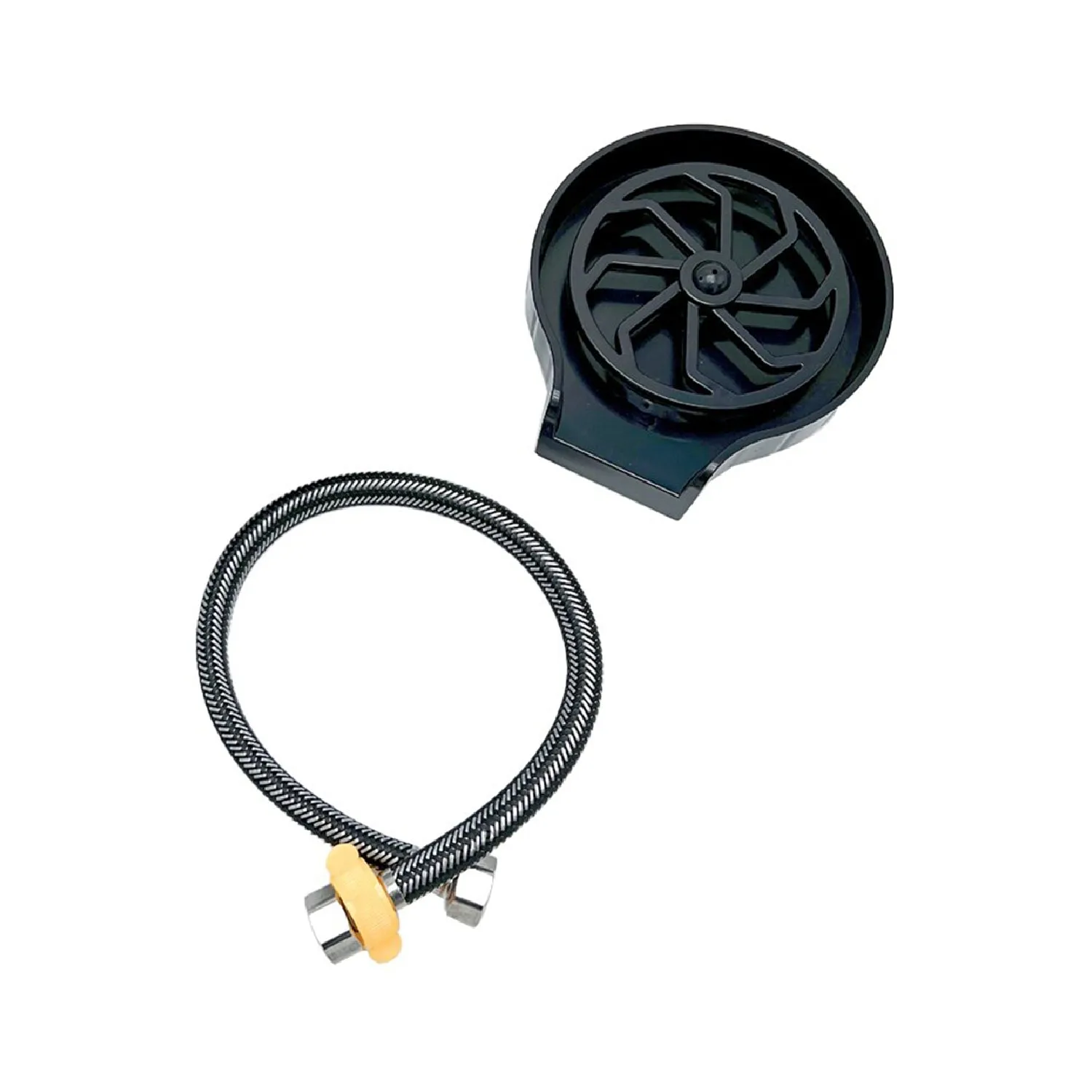 2232 Automatic Glass Rinser for Kitchen Sink, Black Kitchen Sink Cleaning Spray Bar Glass Washer