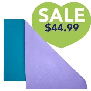 36"x24" Anti-Fatigue Reversible Dog Grooming Table Mat Blue/Lavender by PawMat