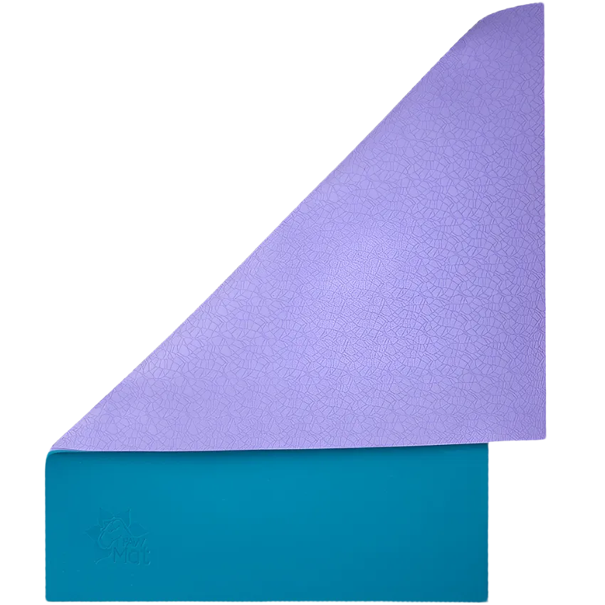 36"x24" Anti-Fatigue Reversible Dog Grooming Table Mat Blue/Lavender by PawMat