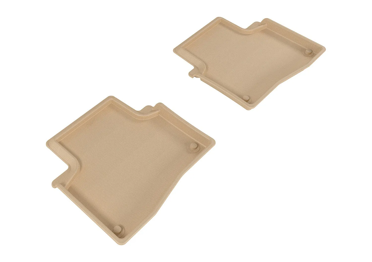 3D MAXpider L1AC00721502 - KAGU Floor Mat Tan 2 pc. Rear [Available While Supplies Last]
