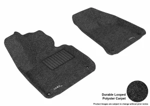 3D MAXpider L1AD00512209 - CLASSIC Floor Mat Black 2 pc. Front [Available While Supplies Last]
