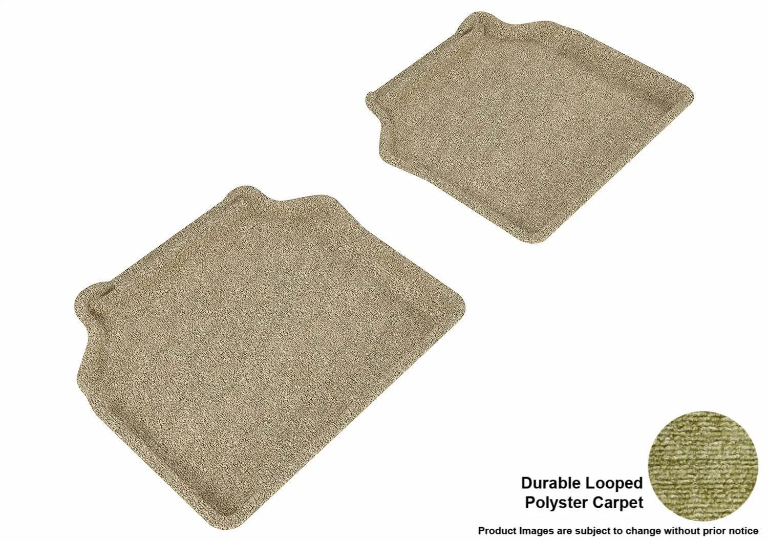 3D MAXpider L1BM01822202 - CLASSIC Floor Mat Tan 2 pc. Rear [Available While Supplies Last]