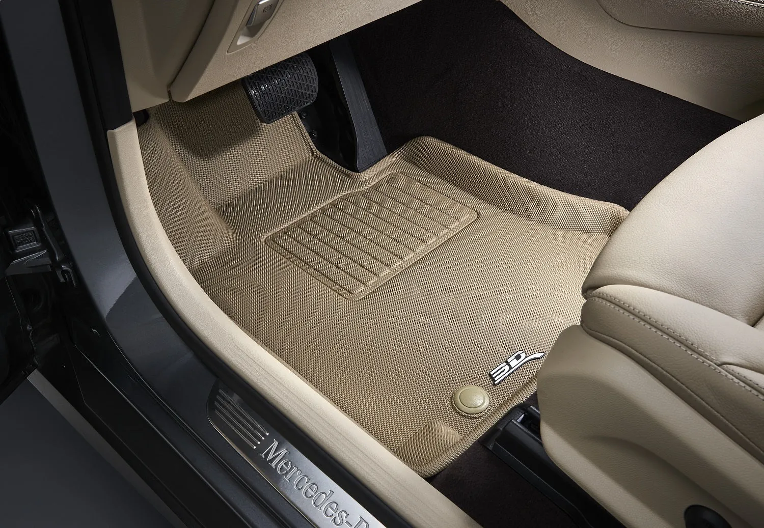 3D MAXpider L1CD00711502 - KAGU Floor Mat Tan 2 pc. Front