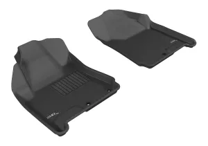 3D MAXpider L1CD00811509 - KAGU Floor Mat Black 2 pc. Front Digitized Design