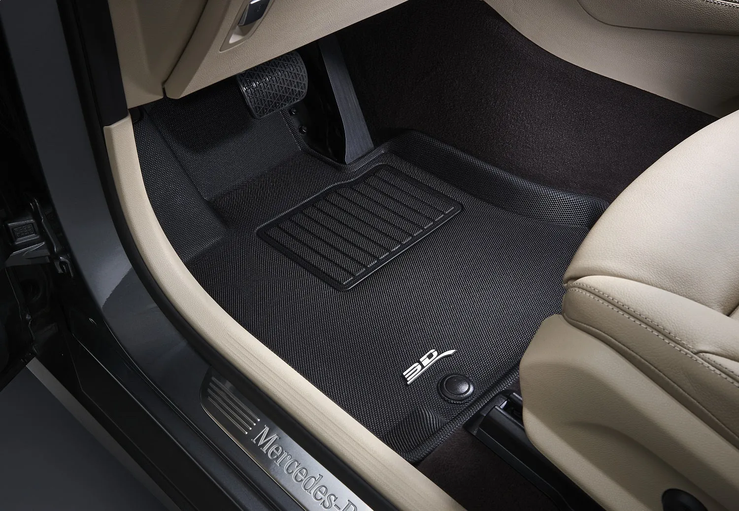 3D MAXpider L1CD00811509 - KAGU Floor Mat Black 2 pc. Front Digitized Design