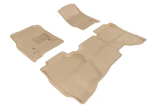 3D MAXpider L1CH03901502 - KAGU Floor Mat Tan 3 pc. 2 Front Row 1 2nd