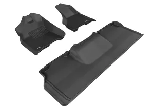 3D MAXpider L1DG02201509 - KAGU Floor Mat Black 3 pc. Front and Rear