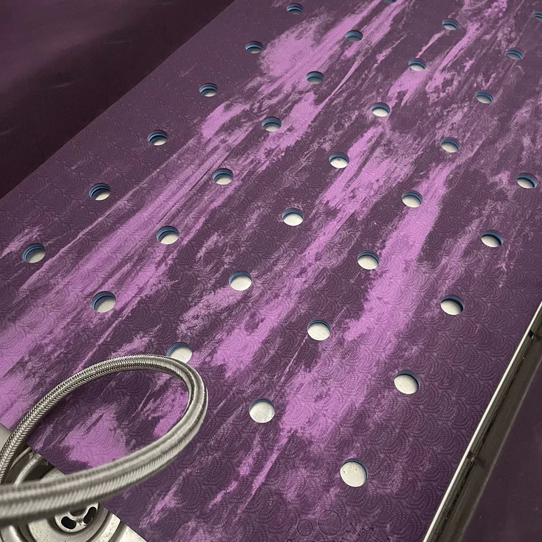 40"x22" SpawMat Tub Mat Mixed Monochromatic Blue/Purple by PawMat