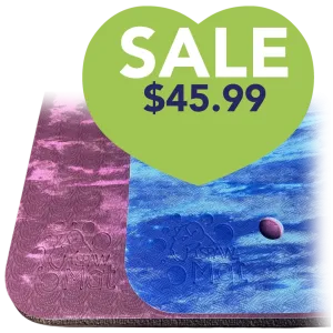 40"x22" SpawMat Tub Mat Mixed Monochromatic Blue/Purple by PawMat