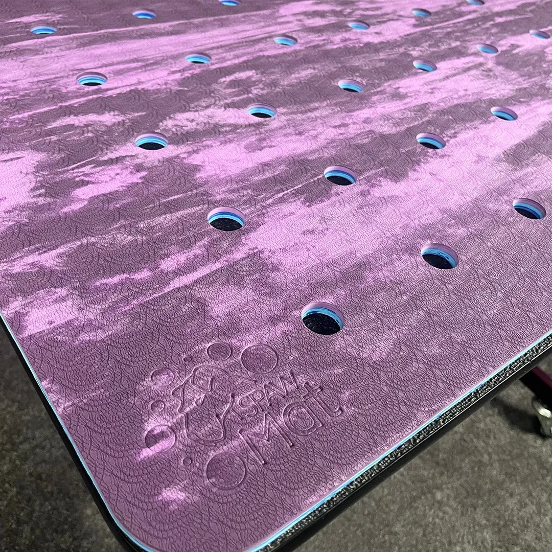 40"x22" SpawMat Tub Mat Mixed Monochromatic Blue/Purple by PawMat
