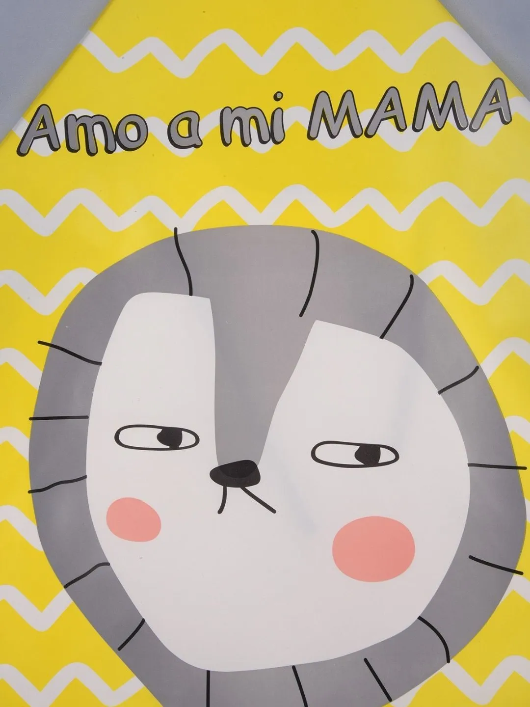 Adorable Kitty-Themed Long-Sleeve Feeding Bib with 'Amo a mi MAMA' Design