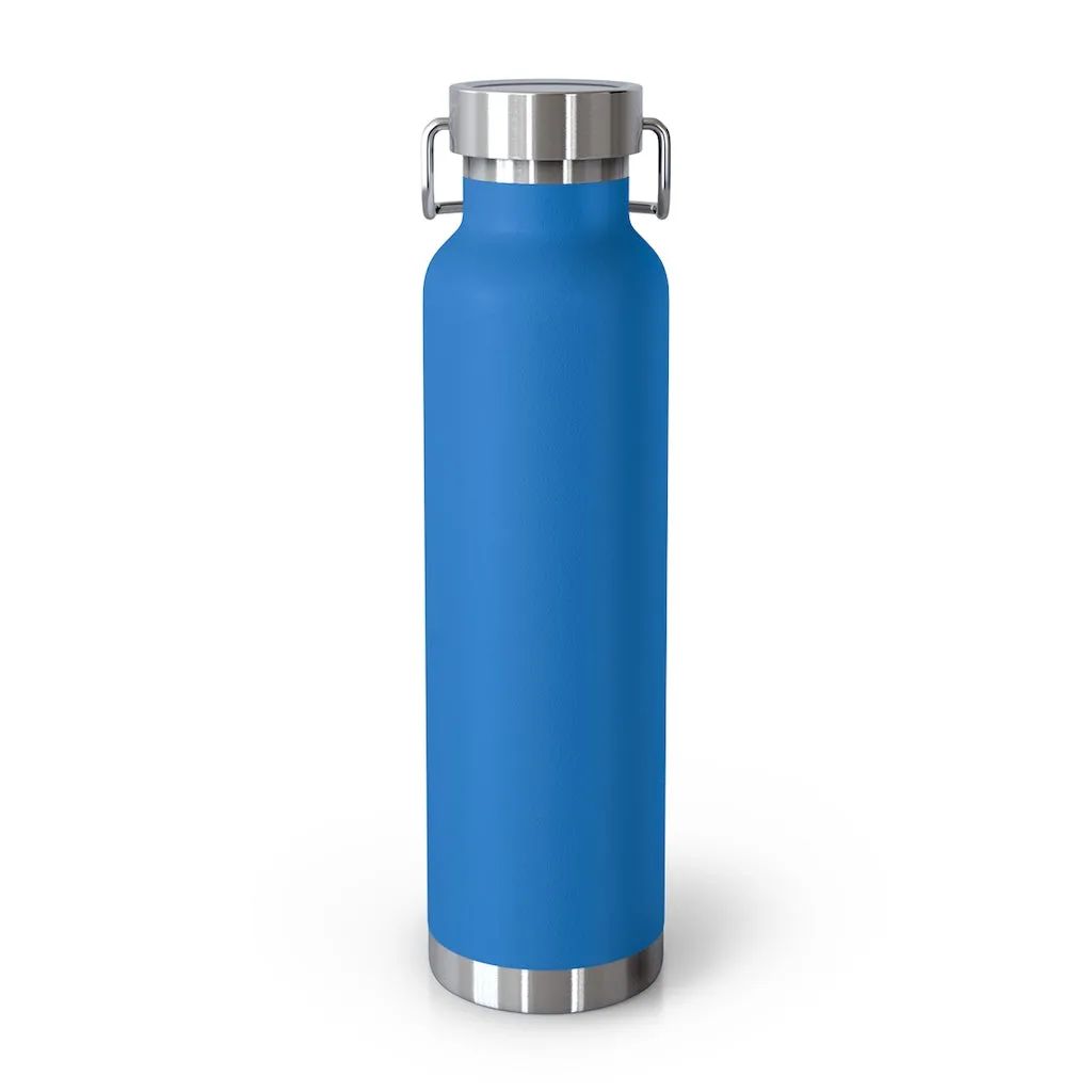 Affirmation Feminist pro choice Copper Vacuum insulated bottle 22oz -  You're worthy (white)