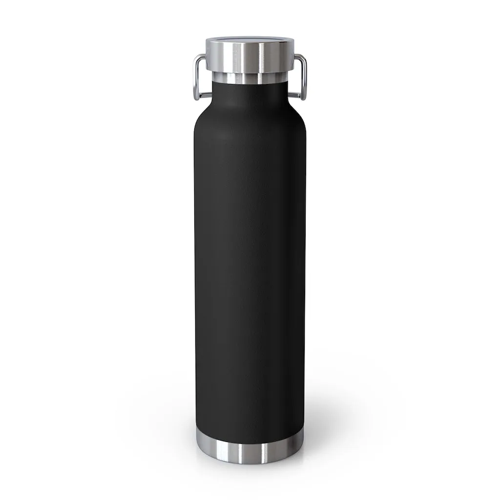 Affirmation Feminist pro choice Copper Vacuum insulated bottle 22oz -  You're worthy (white)