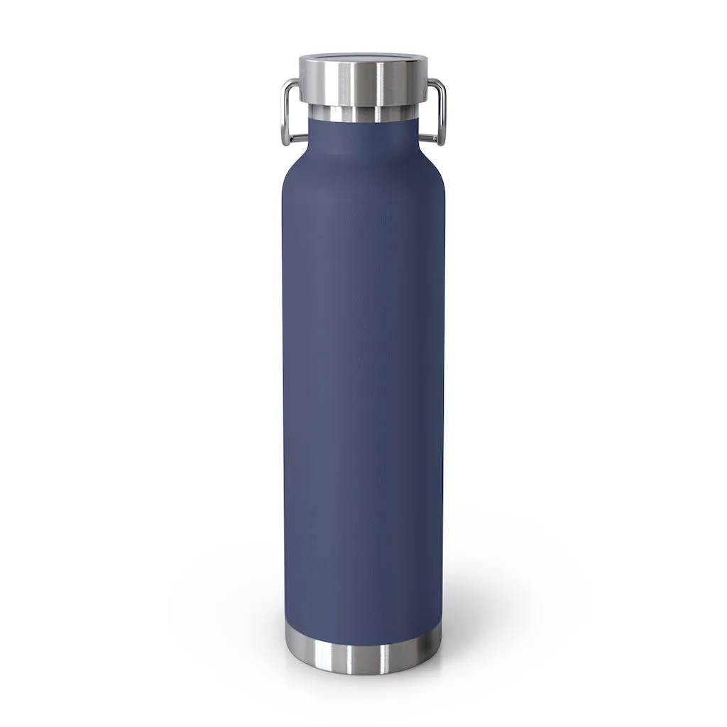Affirmation Feminist pro choice Copper Vacuum insulated bottle 22oz -  You're worthy (white)