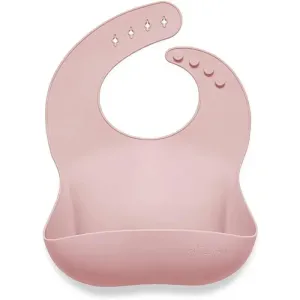 Ali   Oli Silicone Baby Bib (True Pink)