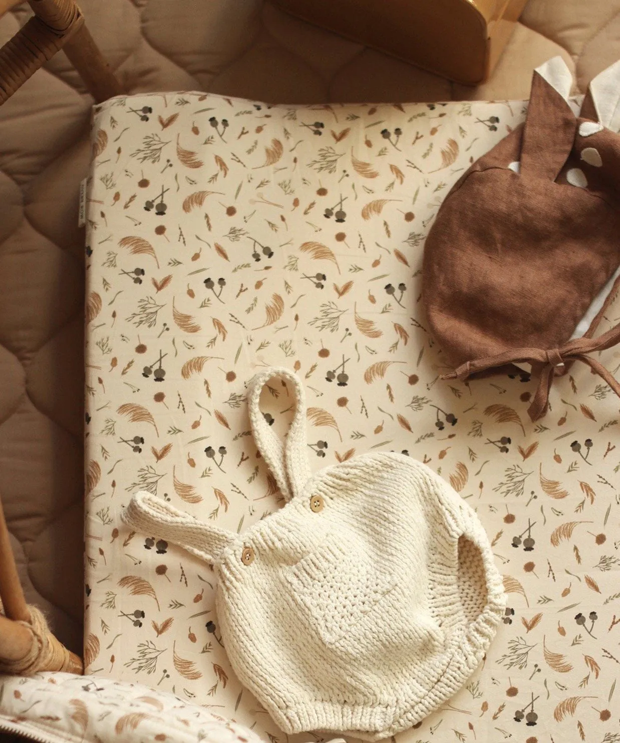 Avery Row Baby Changing Mat Cushion - Grasslands