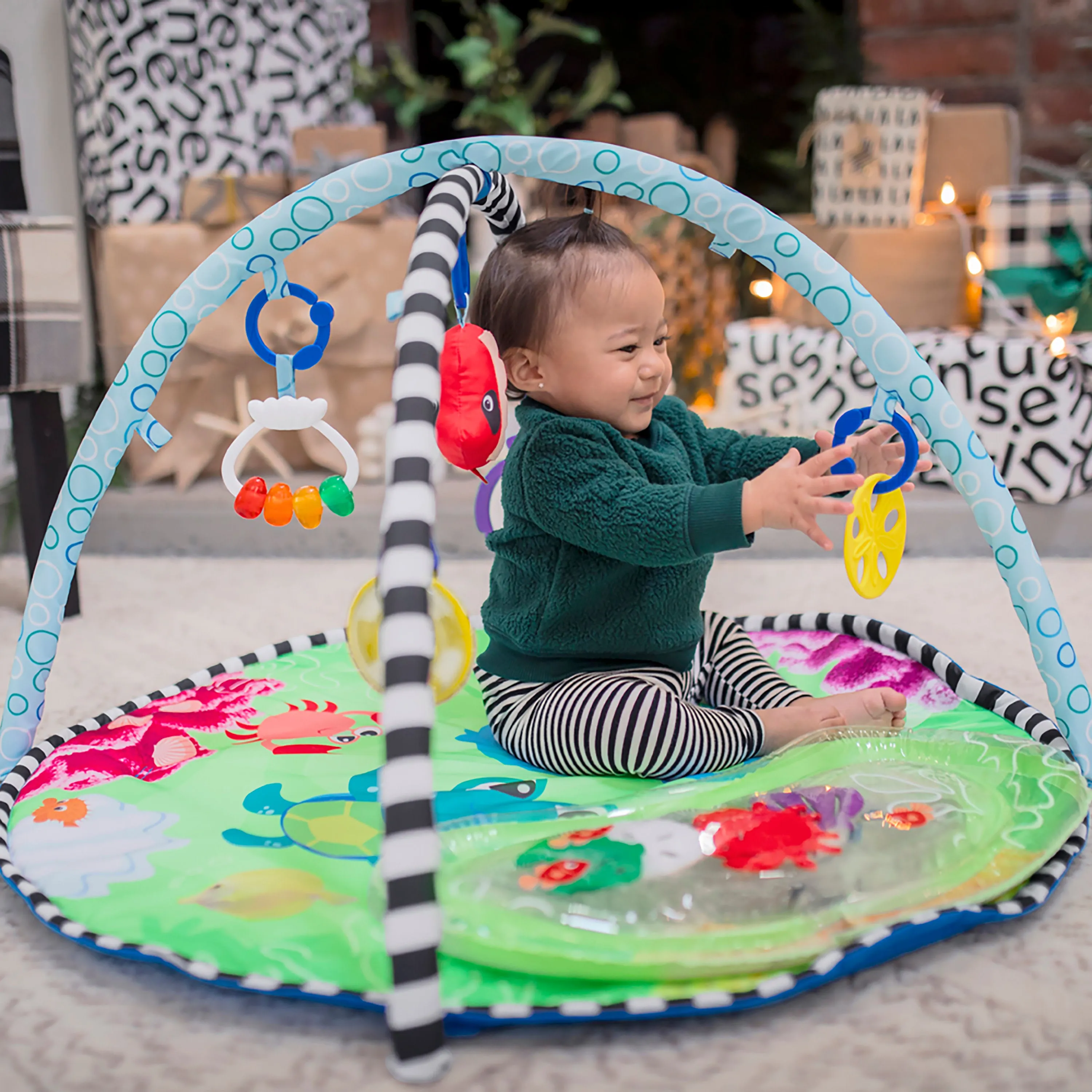Baby Einstein Sea Floor Explorers 2-in-1 Water Mat Play Gym
