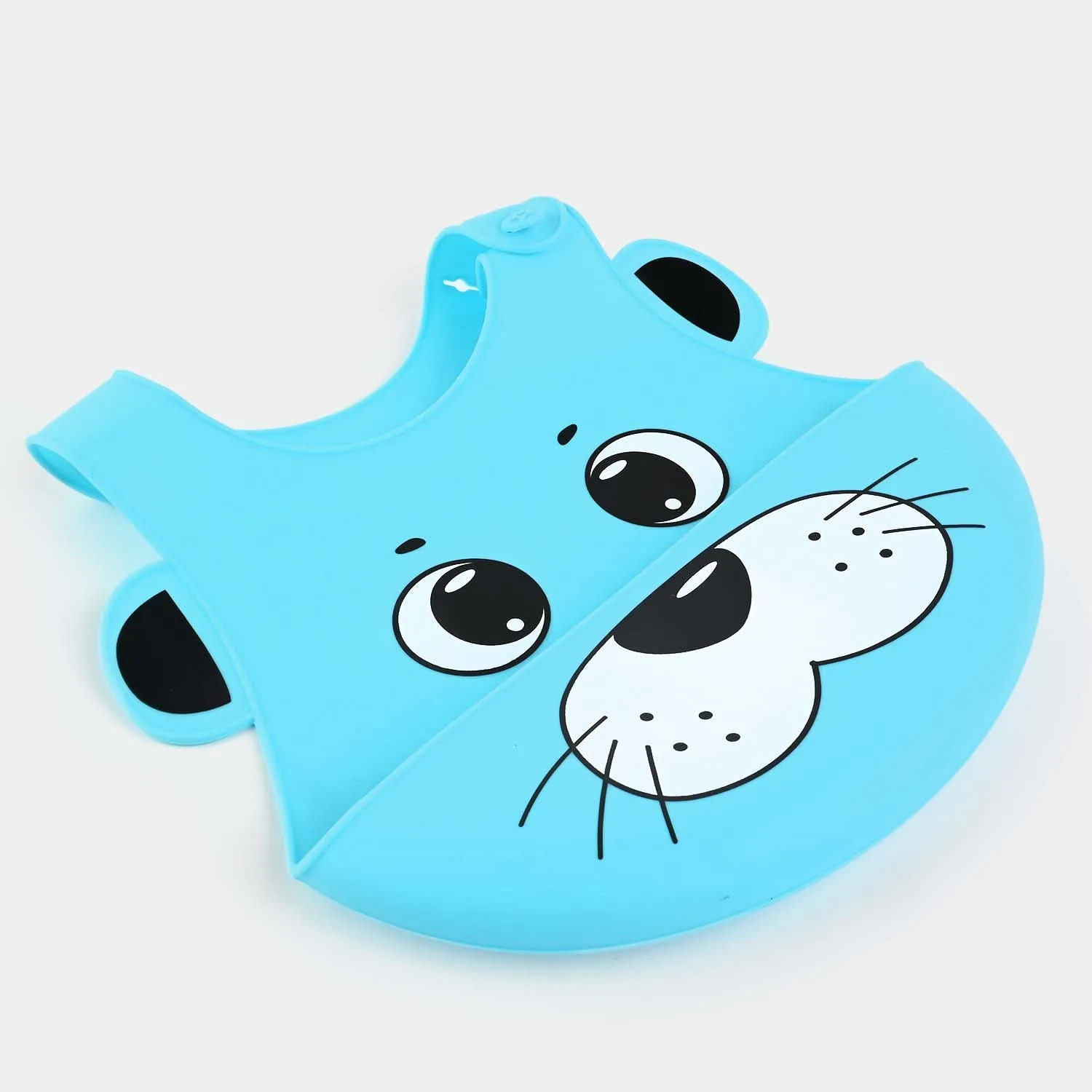Baby Silicone Bib Food Catcher-Blue 3M 
