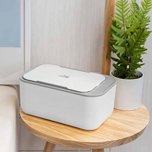 Baby Wipe Warmer, Wipe Warmer and Baby Wet Wipes Dispenser, Smart Precise Temperature Control Large Capacity Evenly Overall Heating Silence, Wipes Warmer for Babies Portable Wipe Warmer (White)