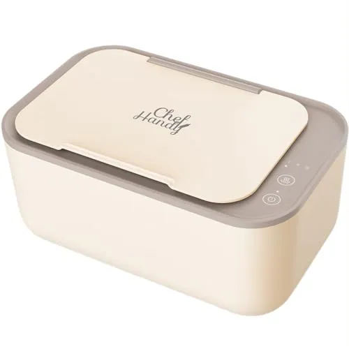 Baby Wipe Warmer, Wipe Warmer and Baby Wet Wipes Dispenser, Smart Precise Temperature Control Large Capacity Evenly Overall Heating Silence, Wipes Warmer for Babies Portable Wipe Warmer (White)