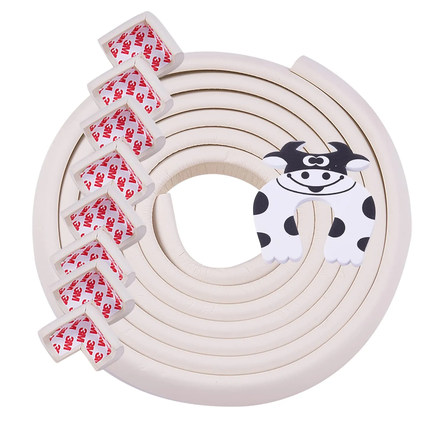 Baybee Baby Proofing Edge & Corner Guards With Extra Long 16.7Ft Edge   8 Pre-Taped Corner Protectors