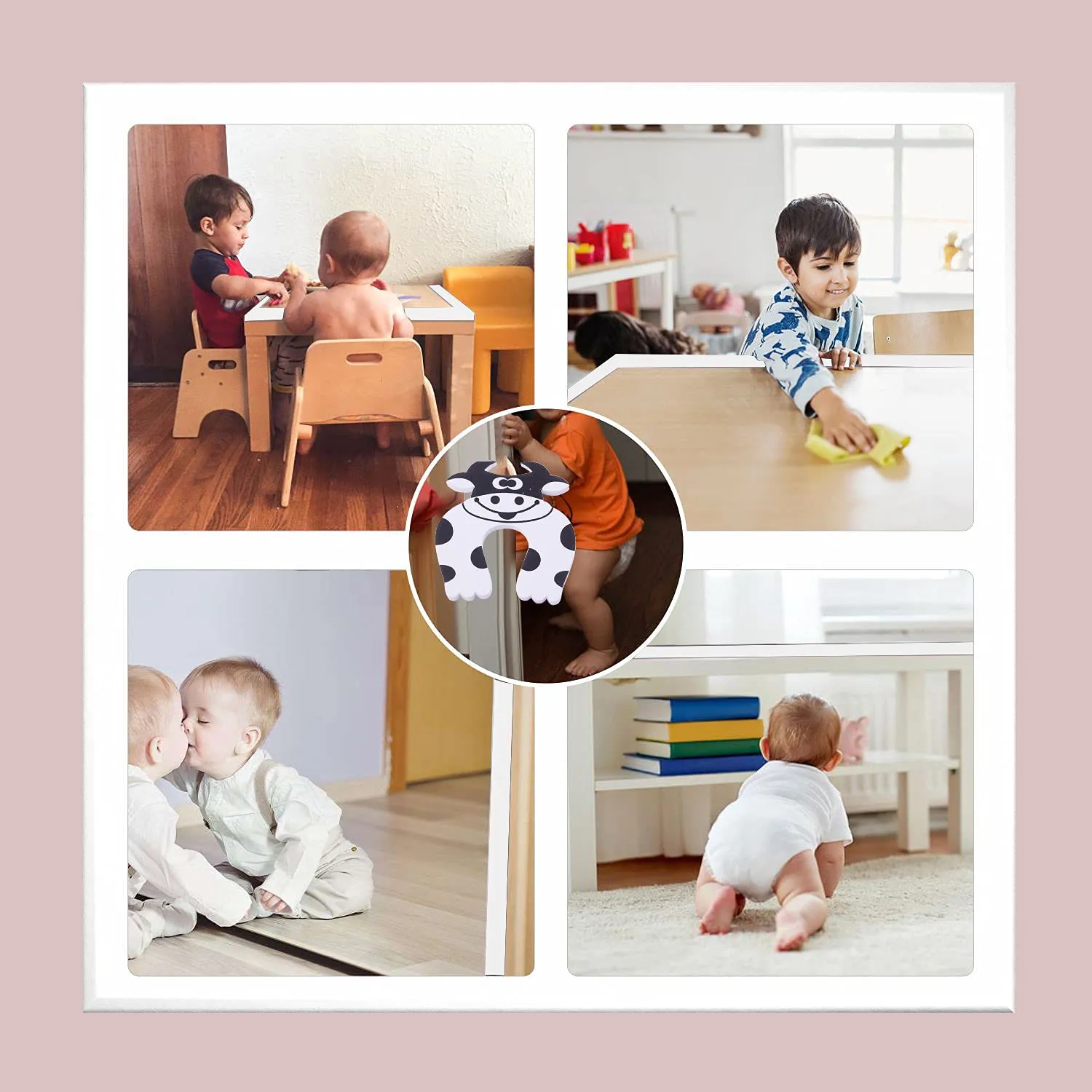 Baybee Baby Proofing Edge & Corner Guards With Extra Long 16.7Ft Edge   8 Pre-Taped Corner Protectors