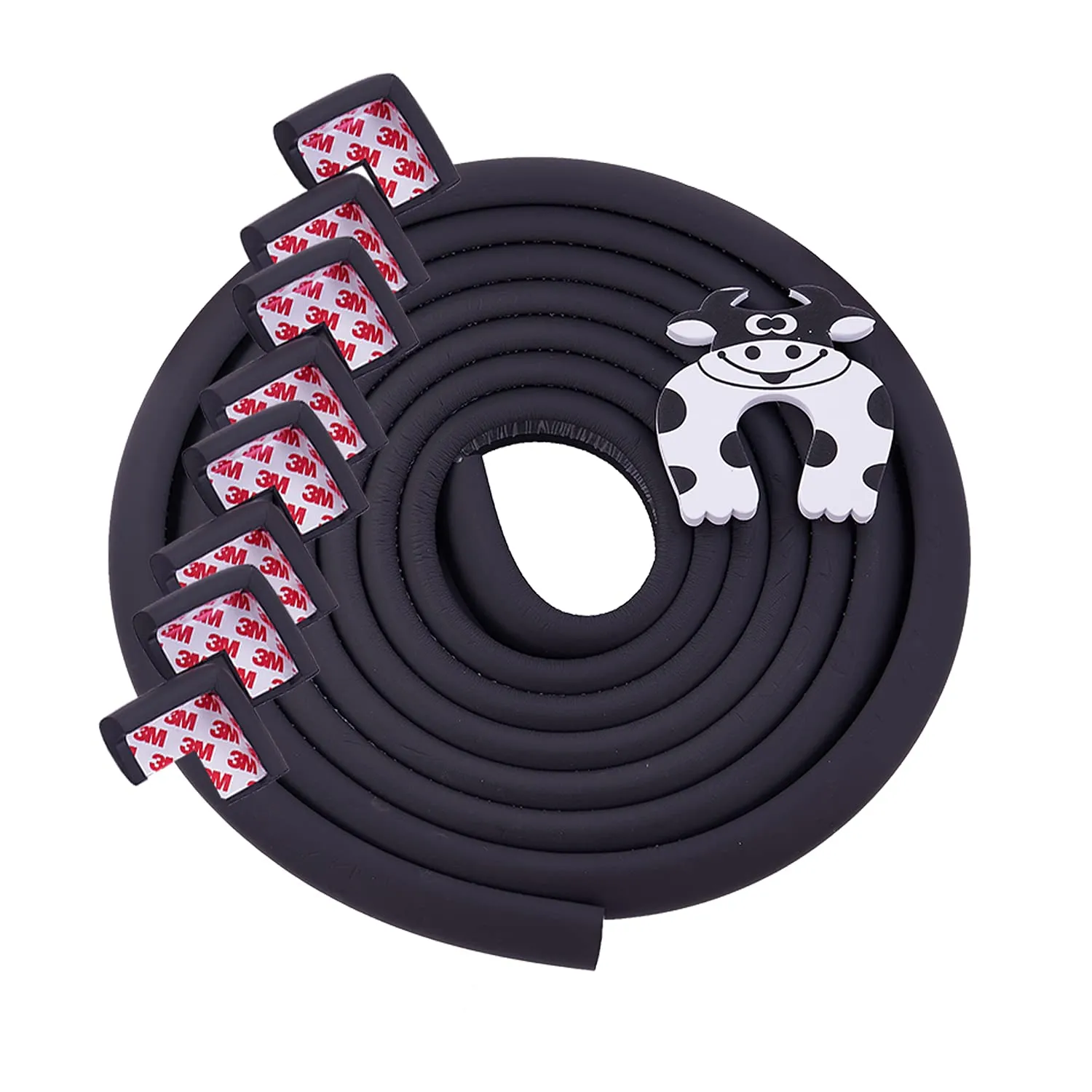 Baybee Baby Proofing Edge & Corner Guards With Extra Long 16.7Ft Edge   8 Pre-Taped Corner Protectors