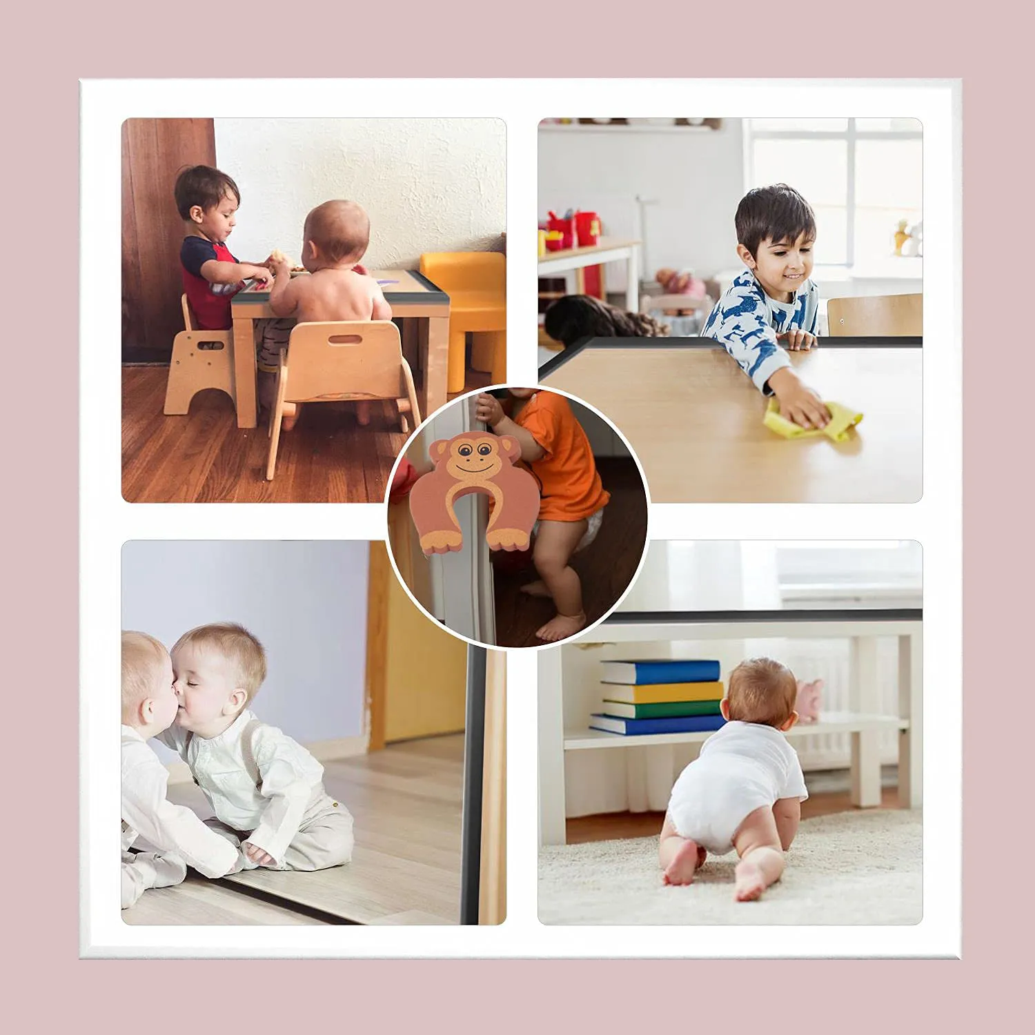 Baybee Baby Proofing Edge & Corner Guards With Extra Long 16.7Ft Edge   8 Pre-Taped Corner Protectors