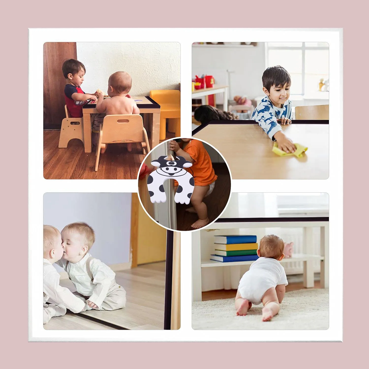 Baybee Baby Proofing Edge & Corner Guards With Extra Long 16.7Ft Edge   8 Pre-Taped Corner Protectors