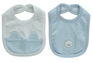 Bebetto Bibs Waterproof Back Blue 2-Pack