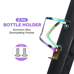 Bike Bottle Cage Plating  Aluminum Alloy Bike Cycling Bicycle Drink Water Ultra Light Bicycle Bottle Holder Cycling Parts
