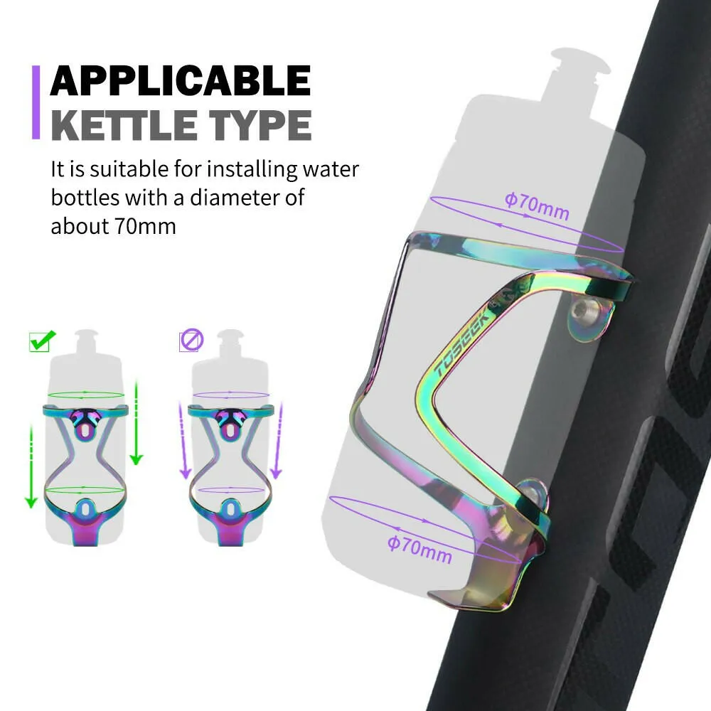 Bike Bottle Cage Plating  Aluminum Alloy Bike Cycling Bicycle Drink Water Ultra Light Bicycle Bottle Holder Cycling Parts