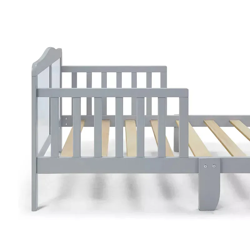 Birdie Toddler Bed - Light Gray/White
