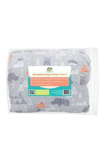 Breastfeeding Pillow - Grey Woodland
