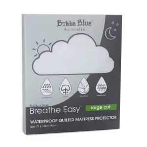 Breathe Easy® Large Cot Waterproof Quilted Mattress Protector