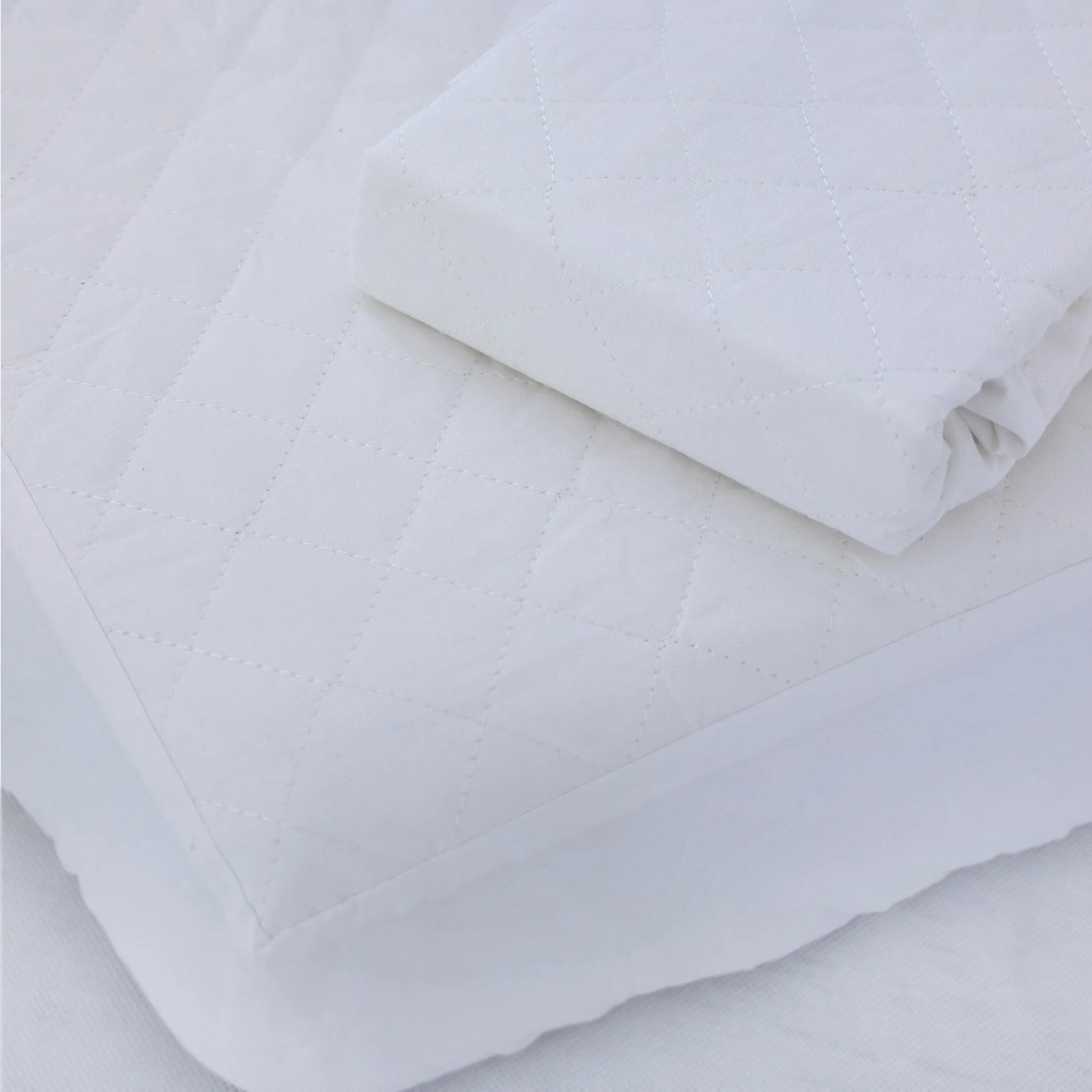 Breathe Easy® Large Cot Waterproof Quilted Mattress Protector