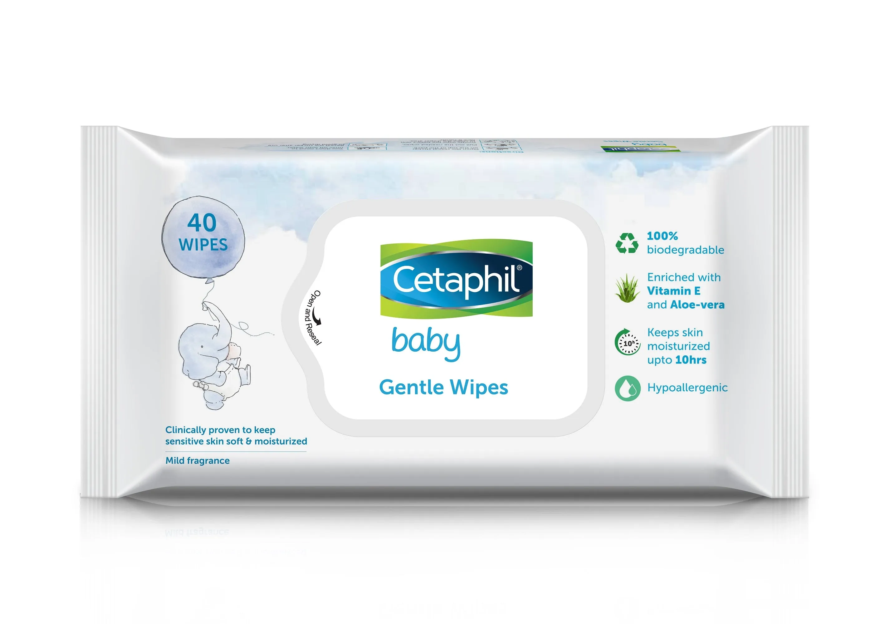 Cetaphil Baby Gentle Wipes- 40 wipes