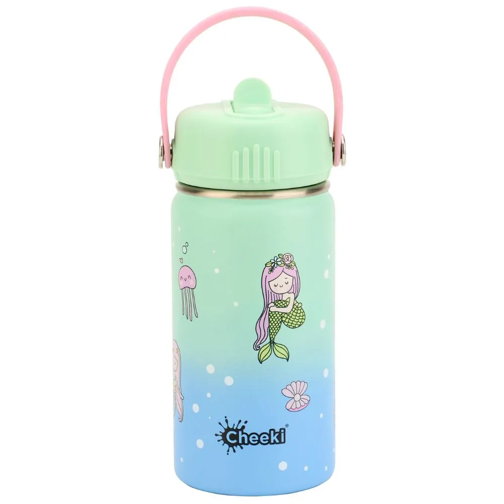 Cheeki Insulated Little Adventurer Kids Water Bottles 400ml - Mermaid
