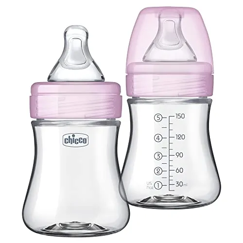 Chicco: Duo Baby Bottle with Invinci-Glass Inside - Plastic Outside and Intui-Latch Nipple
