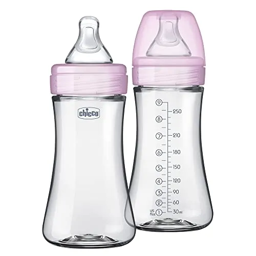 Chicco: Duo Baby Bottle with Invinci-Glass Inside - Plastic Outside and Intui-Latch Nipple