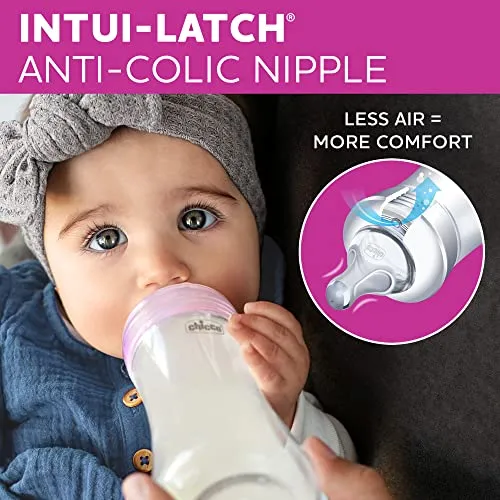 Chicco: Duo Baby Bottle with Invinci-Glass Inside - Plastic Outside and Intui-Latch Nipple