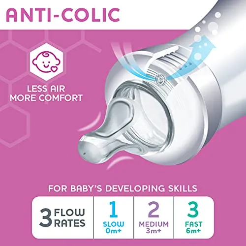 Chicco: Duo Baby Bottle with Invinci-Glass Inside - Plastic Outside and Intui-Latch Nipple
