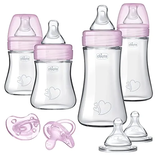 Chicco: Duo Baby Bottle with Invinci-Glass Inside - Plastic Outside and Intui-Latch Nipple