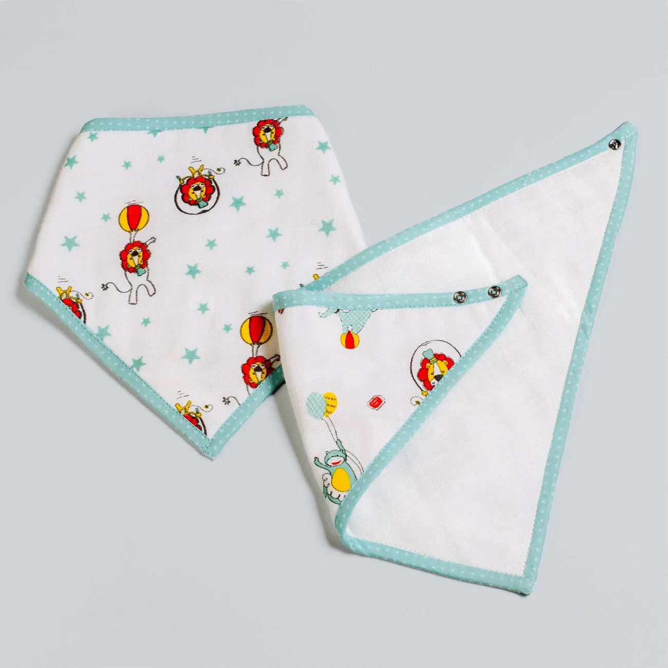 Circus Circus Bandana Bibs <br> Set of 2