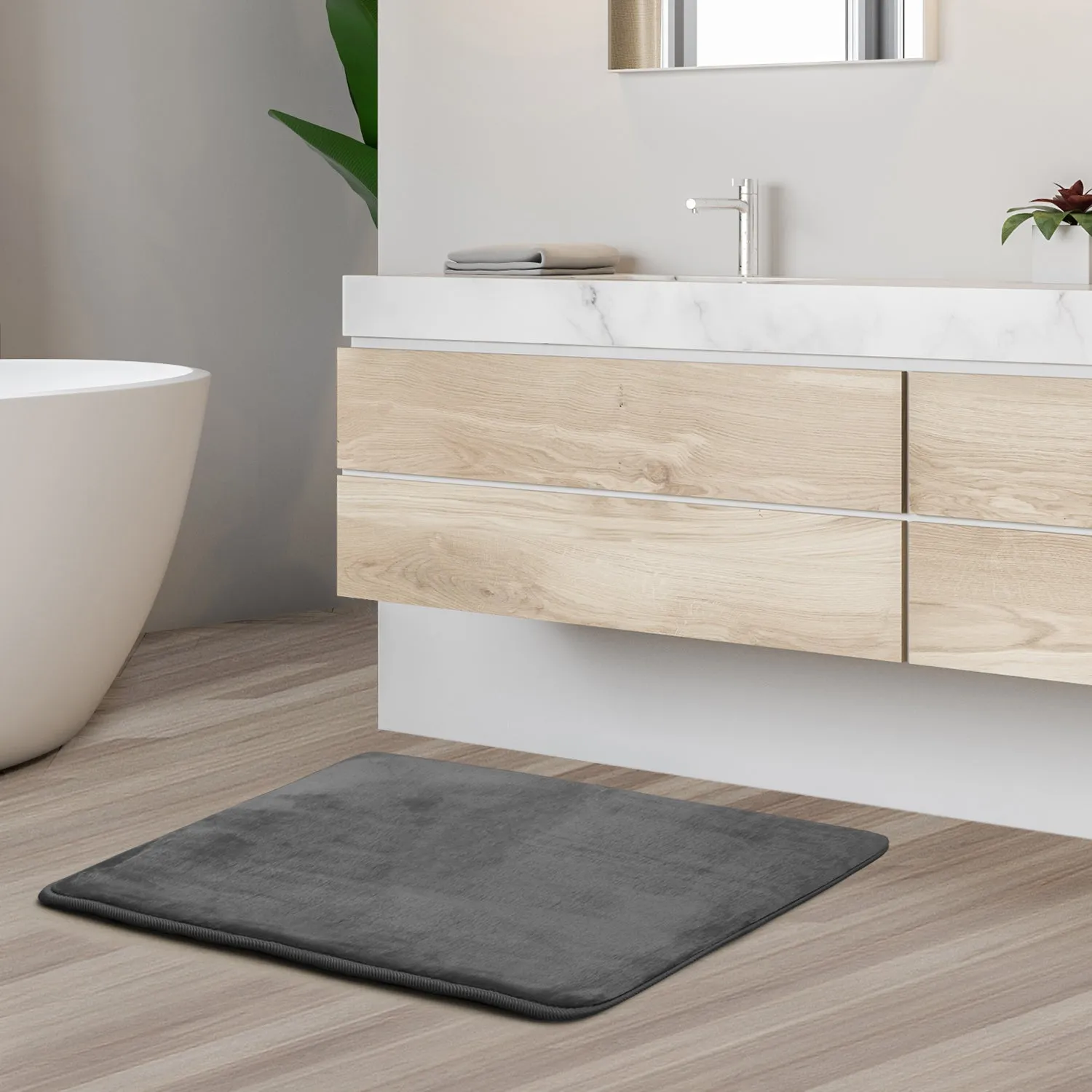 Clara Clark Memory Foam Bath Mat - 2 Pack