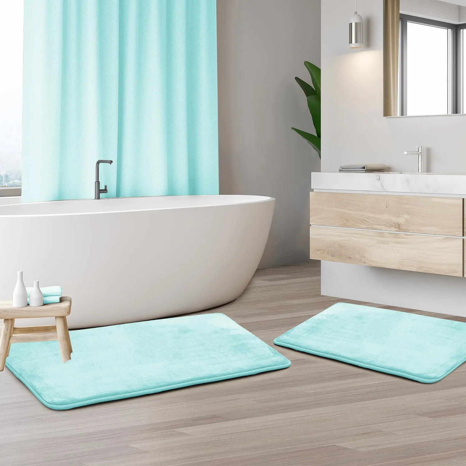 Clara Clark Memory Foam Bath Mat - 2 Pack