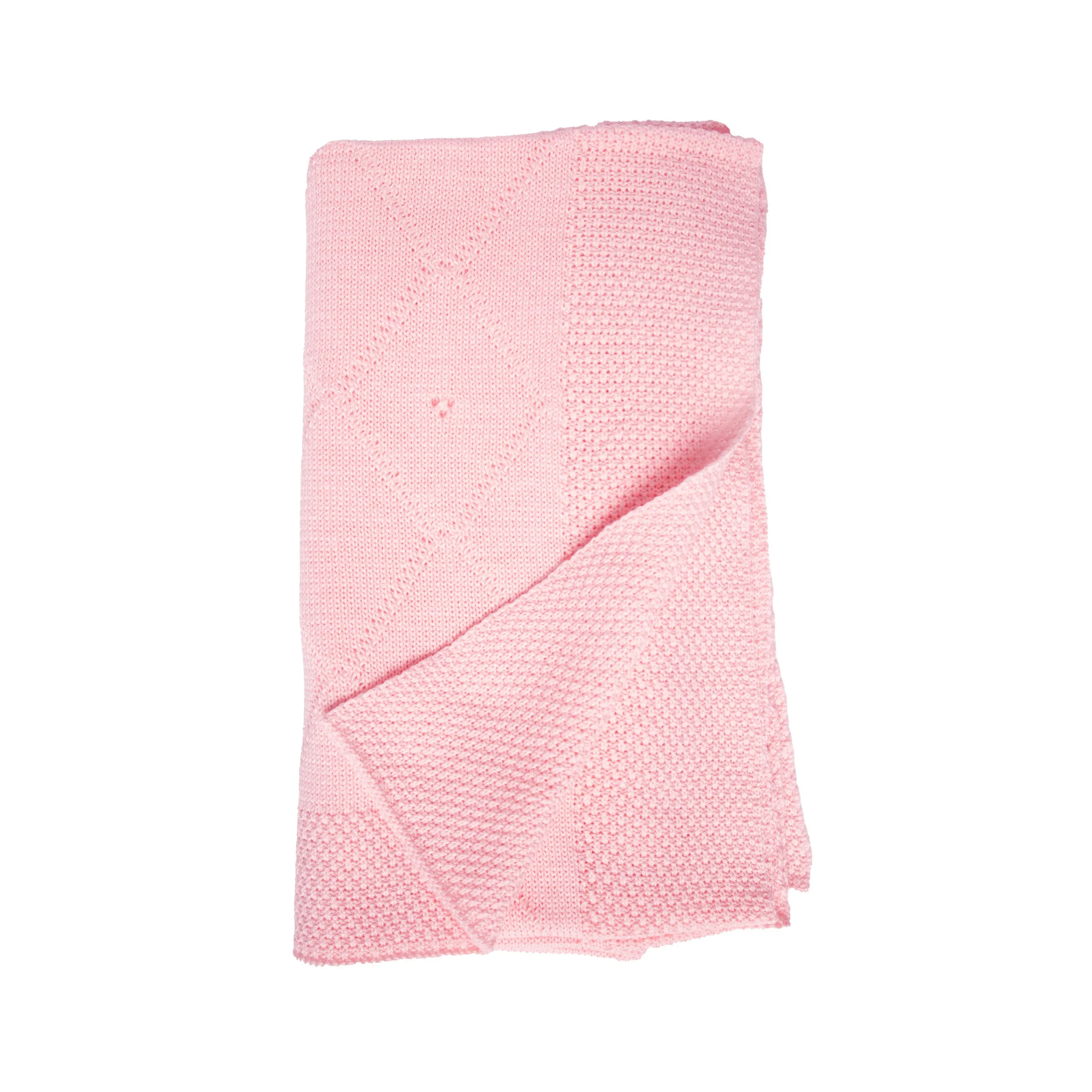 Classic Knit Receiving Blanket, Pink